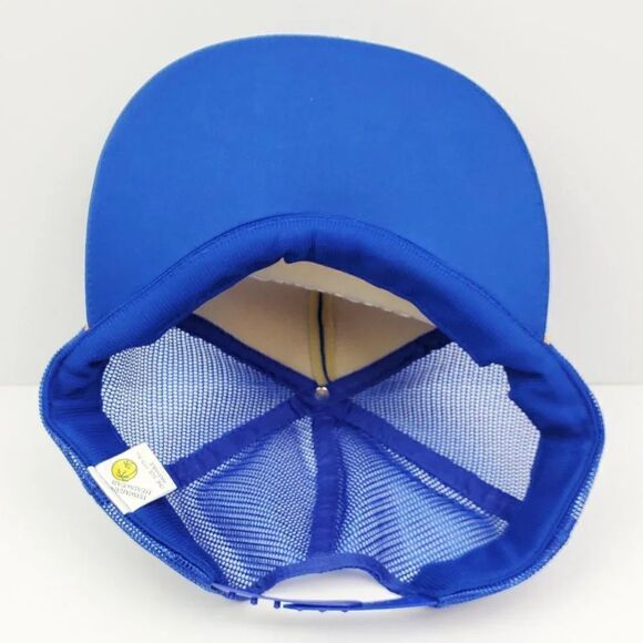 Hawaiian Headwear Vintage Hawaii Trucker Snapback Hat Foam Mesh Gold Leaf Corded - Picture 8 of 8